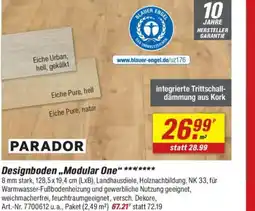 toom Baumarkt PARADOR Designboden ,,Modular One" Angebot