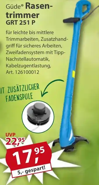 Sonderpreis Baumarkt Güde Rasentrimmer GRT 251 P Angebot