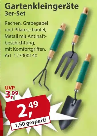 Sonderpreis Baumarkt Gartenkleingeräte 3er-Set Angebot