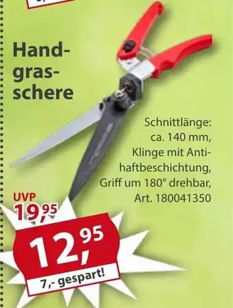 Sonderpreis Baumarkt Handgrasschere Angebot
