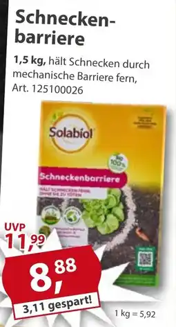 Sonderpreis Baumarkt Solabiol Schnecken- barriere Angebot