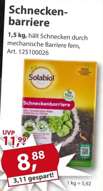 Sonderpreis Baumarkt Solabiol Schnecken- barriere Angebot