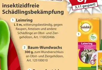 Sonderpreis Baumarkt Solabiol insektizidfreie Schädlingsbekämpfung Leimring Angebot