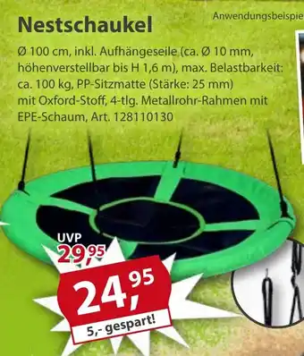 Sonderpreis Baumarkt Nestschaukel Angebot