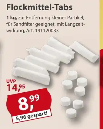 Sonderpreis Baumarkt Flockmittel-Tabs Angebot