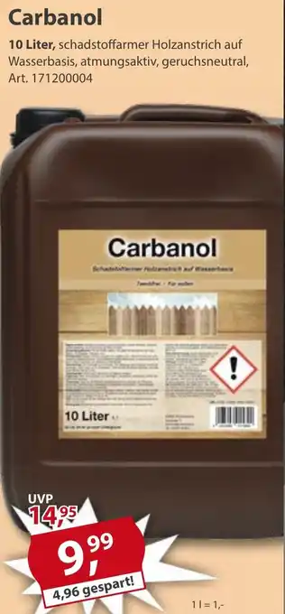 Sonderpreis Baumarkt Carbanol Angebot