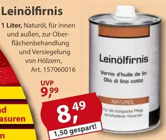 Sonderpreis Baumarkt Leinölfirnis Angebot