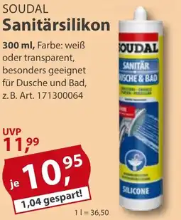 Sonderpreis Baumarkt SOUDAL Sanitärsilikon Angebot