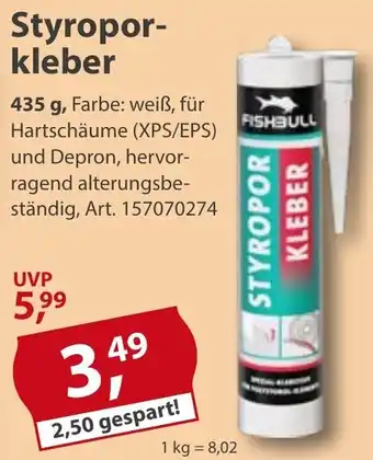 Sonderpreis Baumarkt FISHBULL Styroporkleber Angebot