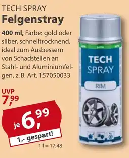 Sonderpreis Baumarkt TECH SPRAY Felgenstray Angebot