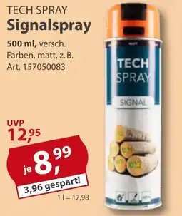 Sonderpreis Baumarkt TECH SPRAY Signalspray Angebot