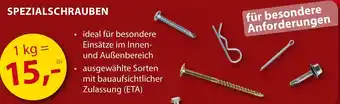 Sonderpreis Baumarkt SPEZIALSCHRAUBEN Angebot