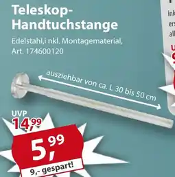 Sonderpreis Baumarkt Teleskop- Handtuchstange Angebot