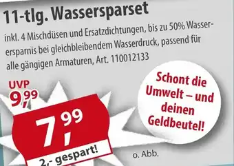Sonderpreis Baumarkt 11-tlg. Wassersparset Angebot