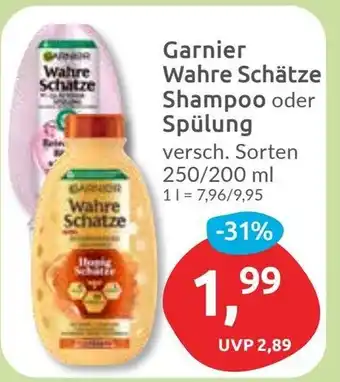 Budni Garnier Wahre Schätze Shampoo oder Spülung Angebot