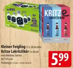 Famila Nord Ost Kleiner Feigling oder Kritze Lakritzlikör Angebot