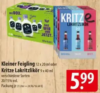 Famila Nord Ost Kleiner Feigling oder Kritze Lakritzlikör Angebot