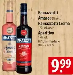 Famila Nord Ost Ramazzotti Amaro, Ramazzotti Crema oder Aperitivo Angebot