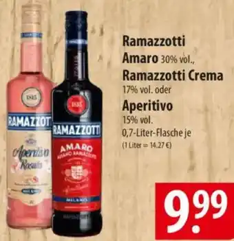 Famila Nord Ost Ramazzotti Amaro, Ramazzotti Crema oder Aperitivo Angebot