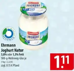 Famila Nord Ost Ehrmann Joghurt Natur Angebot