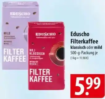Famila Nord Ost Eduscho Filterkaffee klassisch oder mild Angebot