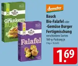 Famila Nord Ost demeter Bauck Bio-Falafel oder Gemüse Burger Fertigmischung Angebot