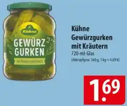 Famila Nord Ost Kühne Gewürzgurken mit Kräutern Angebot