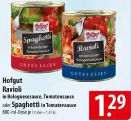 Famila Nord Ost Hofgut Ravioli oder Spaghetti Angebot