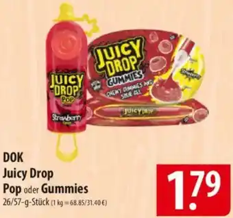 Famila Nord Ost DOK Juicy Drop Pop oder Gummies Angebot