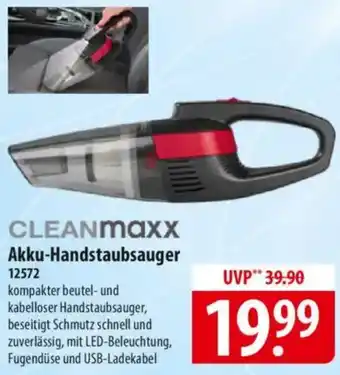 Famila Nord Ost CLEANMaxx Akku-Handstaubsauger Angebot