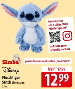 Famila Nord Ost Simba Plüschfigur Stitch Live Action Angebot