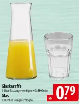 Famila Nord Ost Ritzenhoff & Breker Glaskaraffe oder Glas Angebot