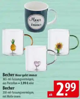Famila Nord Ost Becher Meer geht immer Angebot