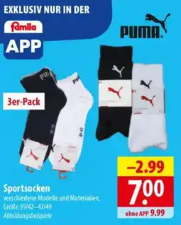 Famila Nord Ost PUMA Sportsocken Angebot
