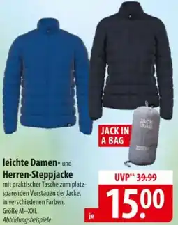 Famila Nord Ost leichte Damen- und Herren-Steppjacke Angebot