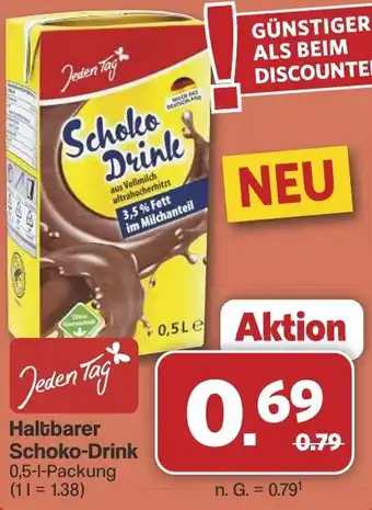 Famila Nord West Jeden Tag Haltbarer Schoko-Drink Angebot