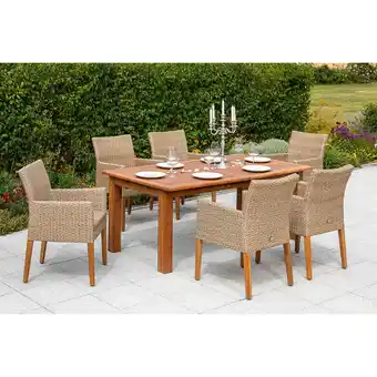 Netto Marken-Discount Merxx Ranzano Set 7tlg. Doppelausziehtisch Angebot