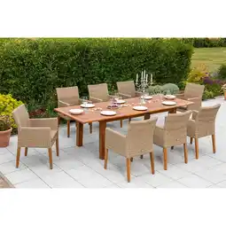 Netto Marken-Discount Merxx Ranzano Set 9tlg. Doppelausziehtisch Angebot