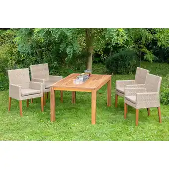 Netto Marken-Discount Merxx Ranzano Set 5tlg. Ausziehtisch Angebot
