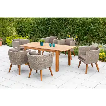 Netto Marken-Discount Merxx Imperia Set 7tlg. Ausziehtisch Angebot