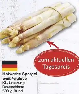 Famila Nord West Hofwerte Spargel weiß/violett Angebot