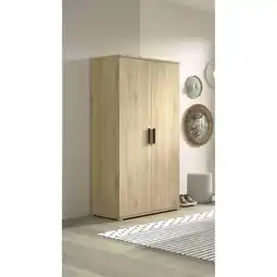 Netto Marken-Discount SAM Kleiderschrank 2-trg., Ausf. Eiche Melamin Dekor Angebot