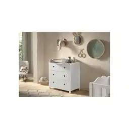 Netto Marken-Discount AMORI 2-tlg Set best. aus: Kommode m. 3 Schubladen, Wickelaufsatz, weiß lackiert Angebot