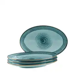 Netto Marken-Discount Mäser Platten-Set, Porzellan Prospero Blau Angebot
