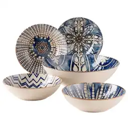 Netto Marken-Discount Mäser Salatschüssel-Set, Iberico Blue Blau / Weiß Angebot
