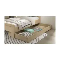 Netto Marken-Discount SAM Bettschublade auf Rollen 90x190 cm, Ausf. Eiche Melamin Dekor Angebot