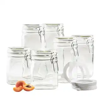 Netto Marken-Discount Mäser Gothika Vorratsglas-Set mit Deckel, Glas Transparent Angebot