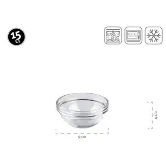 Netto Marken-Discount Luminarc Schüssel 9 cm 6-er Set EMPILABLE Transparent Angebot
