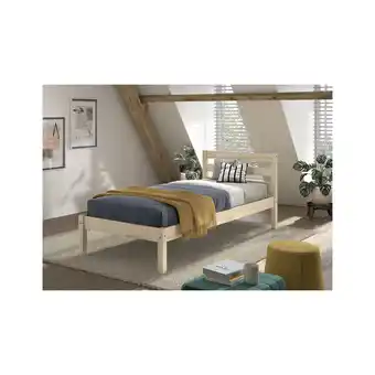 Netto Marken-Discount Einzelbett Pino mit Liegefläche 90x200 cm- Natur lackiert Angebot
