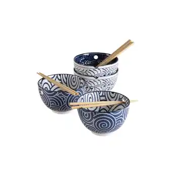 Netto Marken-Discount Mäser Schüssel Set, Porzellan Jurka Blau / Weiß Angebot